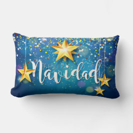 Felize Navidad Gold Stars Kerstmis Kussen