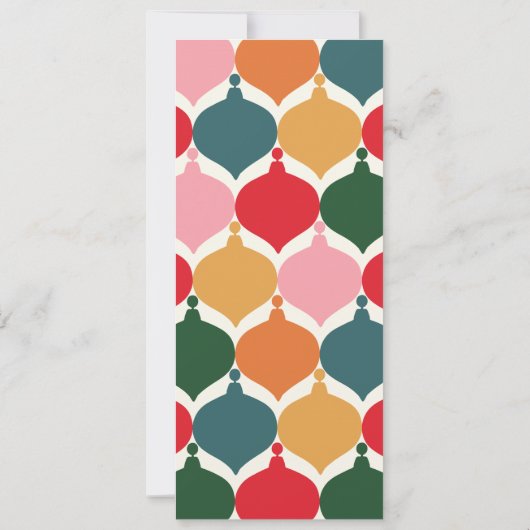 felkleurige feestdag kaart (Achterkant)