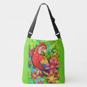 felkleurige papegaai crossbody tas (Voorkant)