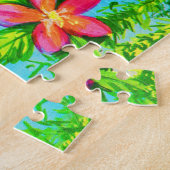 felkleurige papegaai legpuzzel (Zijkant)