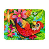 felkleurige papegaai magneet (Horizontaal)