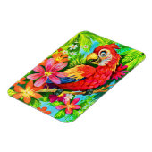 felkleurige papegaai magneet (Linkerzijde)