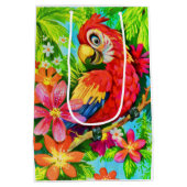 felkleurige papegaai medium cadeauzakje (Achterkant)