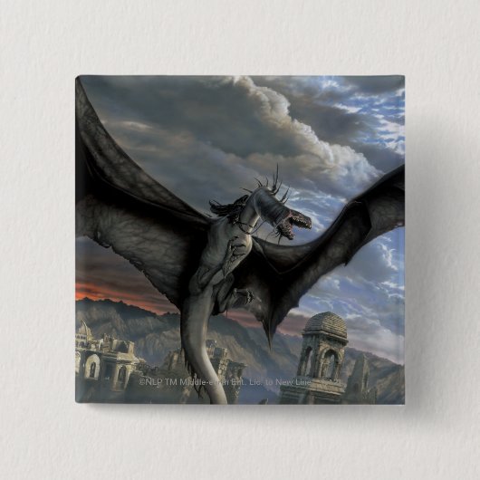 Fell Beast Vierkante Button 5,1 Cm (Voorkant)