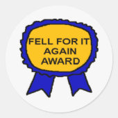 FELL FOR IT NOGMAALS AWARD STICKERS (Voorkant)