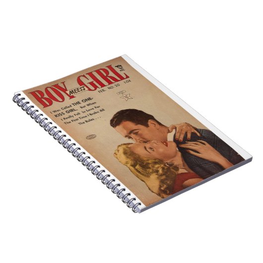 Fell in Love - Romance Comic Book - Retro Comics Notitieboek (Rechterzijde)