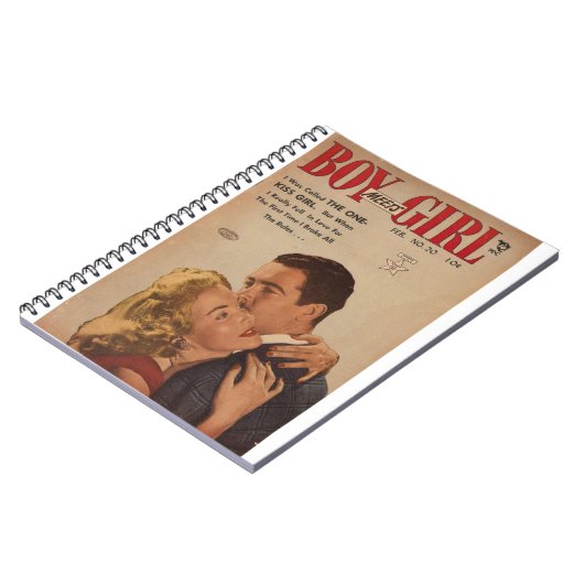 Fell in Love - Romance Comic Book - Retro Comics Notitieboek (Linkerzijde)