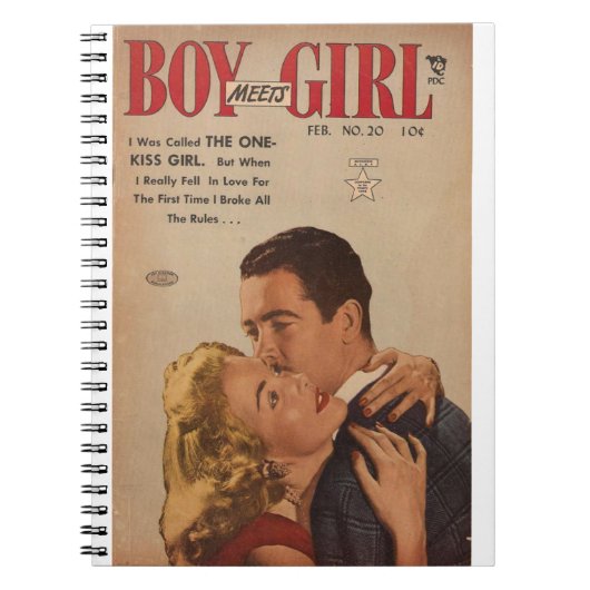 Fell in Love - Romance Comic Book - Retro Comics Notitieboek (Voorkant)