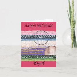 Fell Top Fantasy, gemengde media, jouw naam, verja Kaart