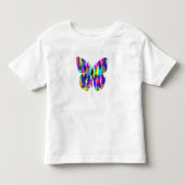Felle abstracte mix vlinder peuter t-shirt (Voorkant)