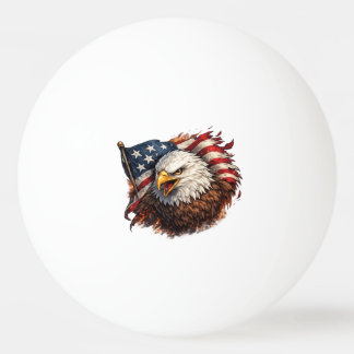 Felle Amerikaanse Adelaar – Patriotisch Krachtig O Pingpongbal