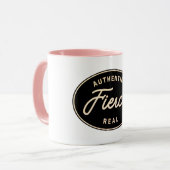 Felle, authentieke, echte koffie mok (Voorkant links)