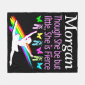 FELLE BALLERINA GEPERSONALISEERDE FLEECE DEKEN (Voorkant (Horizontaal))