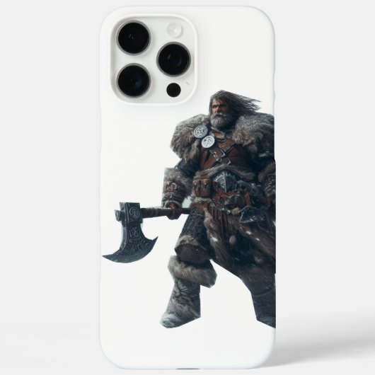 Felle barbaarse krijger met oude bijl Case-Mate iPhone case (Achterkant)