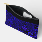 Felle blauwe cosmetische tas (Open)