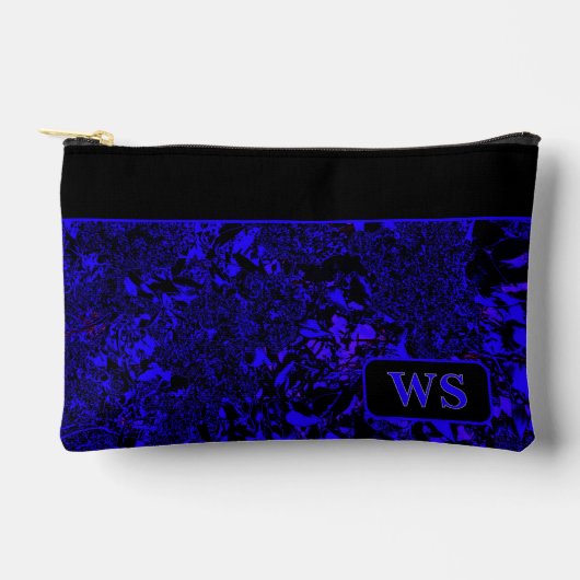 Felle blauwe cosmetische tas (Voorkant)