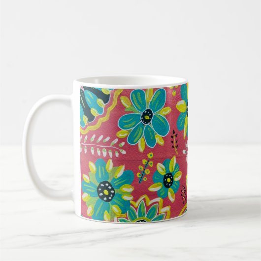 Felle Bloemen Zomer Mok (Links)