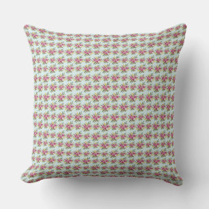 Felle bloemrijke weide botanische patroon throw  kussen
