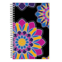 Felle Boho Mandala Spiraal Notebook