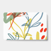 Felle botanicals Moderne trendy naam Badge (Achterkant)