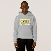 Felle, boze hond Kinder hoodie (Voorkant volledig)