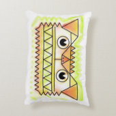 Felle, boze hond rechthoekig accentkussen accent kussen (Achterkant (Verticaal))