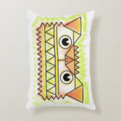 Felle, boze hond rechthoekig accentkussen accent kussen (Voorkant(Verticaal))