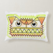 Felle, boze hond rechthoekig accentkussen accent kussen (Achterkant)