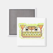 Felle, boze hondenmagneet magneet (Voorkant / Achterkant)