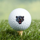 Felle Brullende Panter Mascotte Golfballen (Insitu Shirt)
