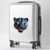 Felle Brullende Panter Mascotte Sticker (Koffer)
