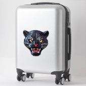 Felle Brullende Panter Mascotte Sticker (Koffer)