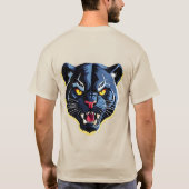 Felle Brullende Panter Mascotte T-shirt (Achterkant)
