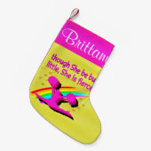 FELLE CHEERLEADER GEPERSONALISEERDE KERSTKOUS KLEINE KERSTSOK (Voorkant (Hangend))