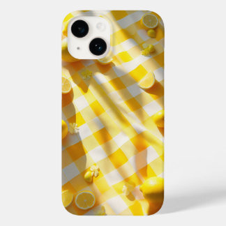Felle Citroen Zomer Picknick Telefoonhoes Geel Gin Case-Mate iPhone 14 Hoesje