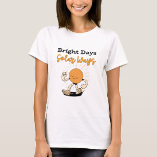 Felle dagen, zonne-energie manieren Groene energie T-shirt