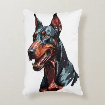 Felle Dobermann Portret Agresieve Hond cadeau