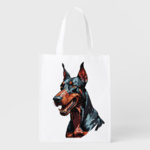 Felle Dobermann Portret Agresieve Hond cadeau