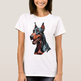 Felle Dobermann Portret Agresieve Hond cadeau T-shirt