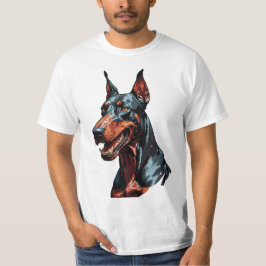 Felle Dobermann Portret Agresieve Hond cadeau T-shirt