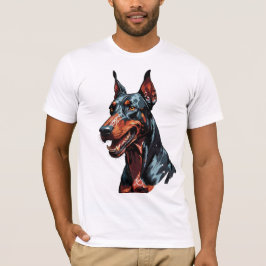 Felle Dobermann Portret Agresieve Hond cadeau T-shirt