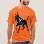 Felle Dobermann Waakhond T-shirt (Voorkant)