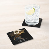 Felle Draak die zich Opricht Kartonnen Onderzetters (Insitu)