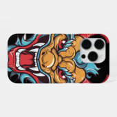 Felle Drakekop iPhone Hoesje (Achterkant horizontaal)