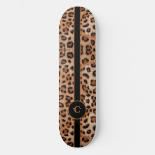 Felle en stoute luipaard gepersonaliseerd skateboa persoonlijk skateboard