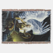 Felle Fantasy Krijgersengel Zwaard Deken (Voorkant)