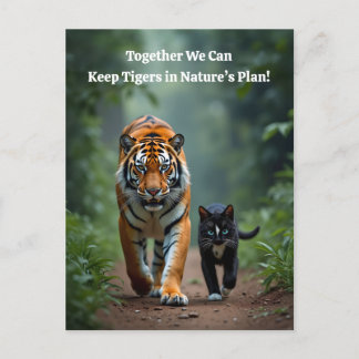 Felle Feline Vrienden op de Prowl Feestdagenkaart