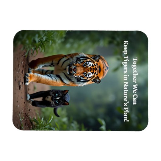 Felle Feline Vrienden op de Prowl Magneet (Horizontaal)