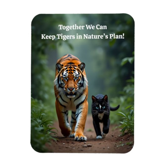 Felle Feline Vrienden op de Prowl Magneet (Verticaal)