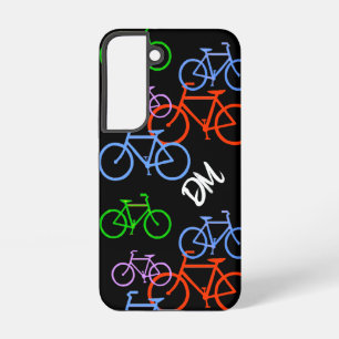 Felle Fietsen Patroon Monogram Samsung Galaxy Hoesje